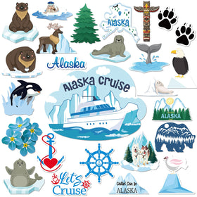 Konohan Alaska cruise ship magnet for fridge decor and travel-inspired ambiance.