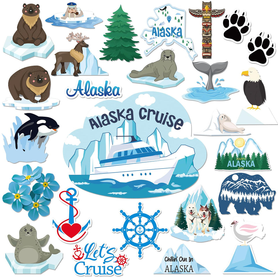Konohan Alaska cruise ship magnet for fridge decor and travel-inspired ambiance.