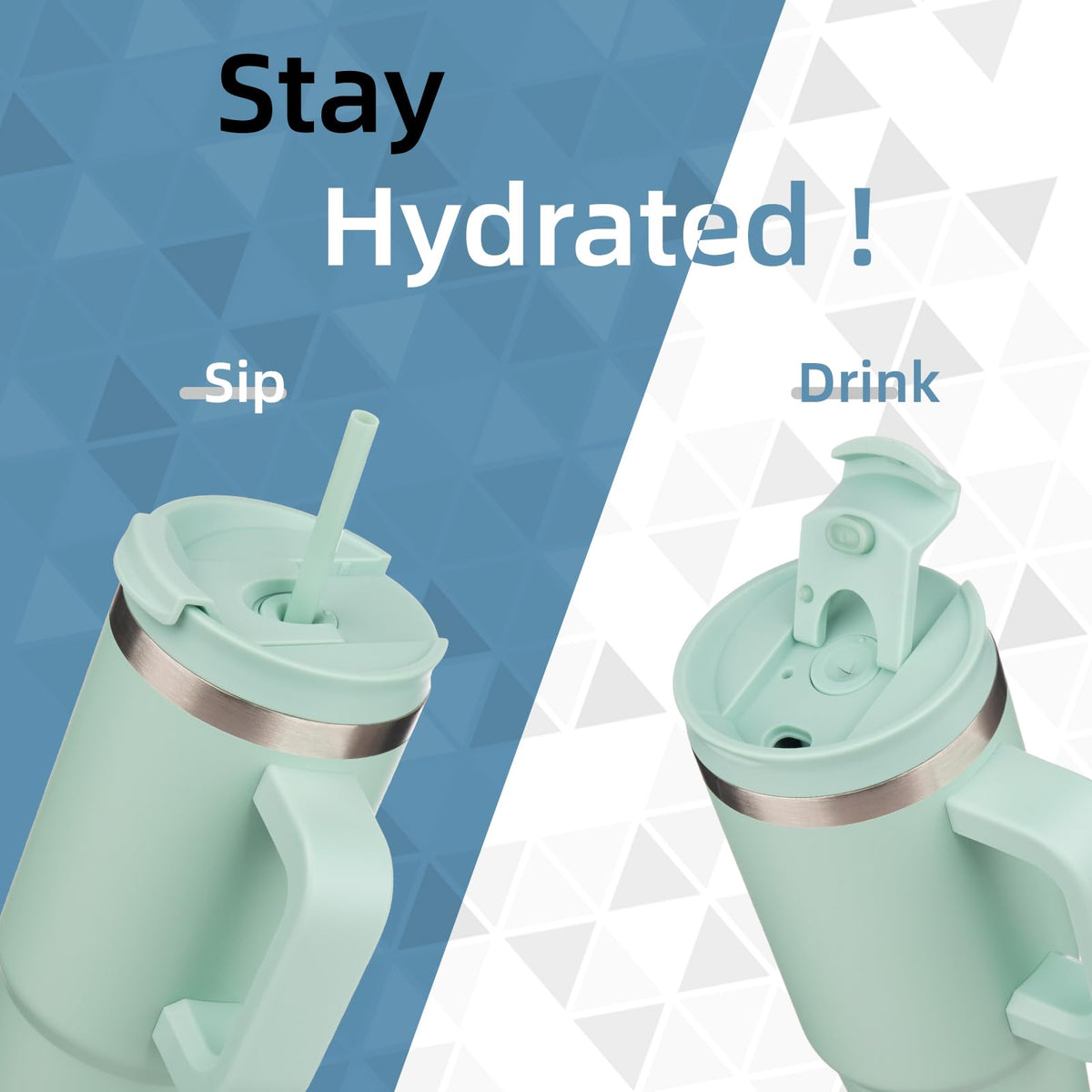 Konokyo 30 oz tumbler with 2in1 lid and straw for hot or cold drinks.