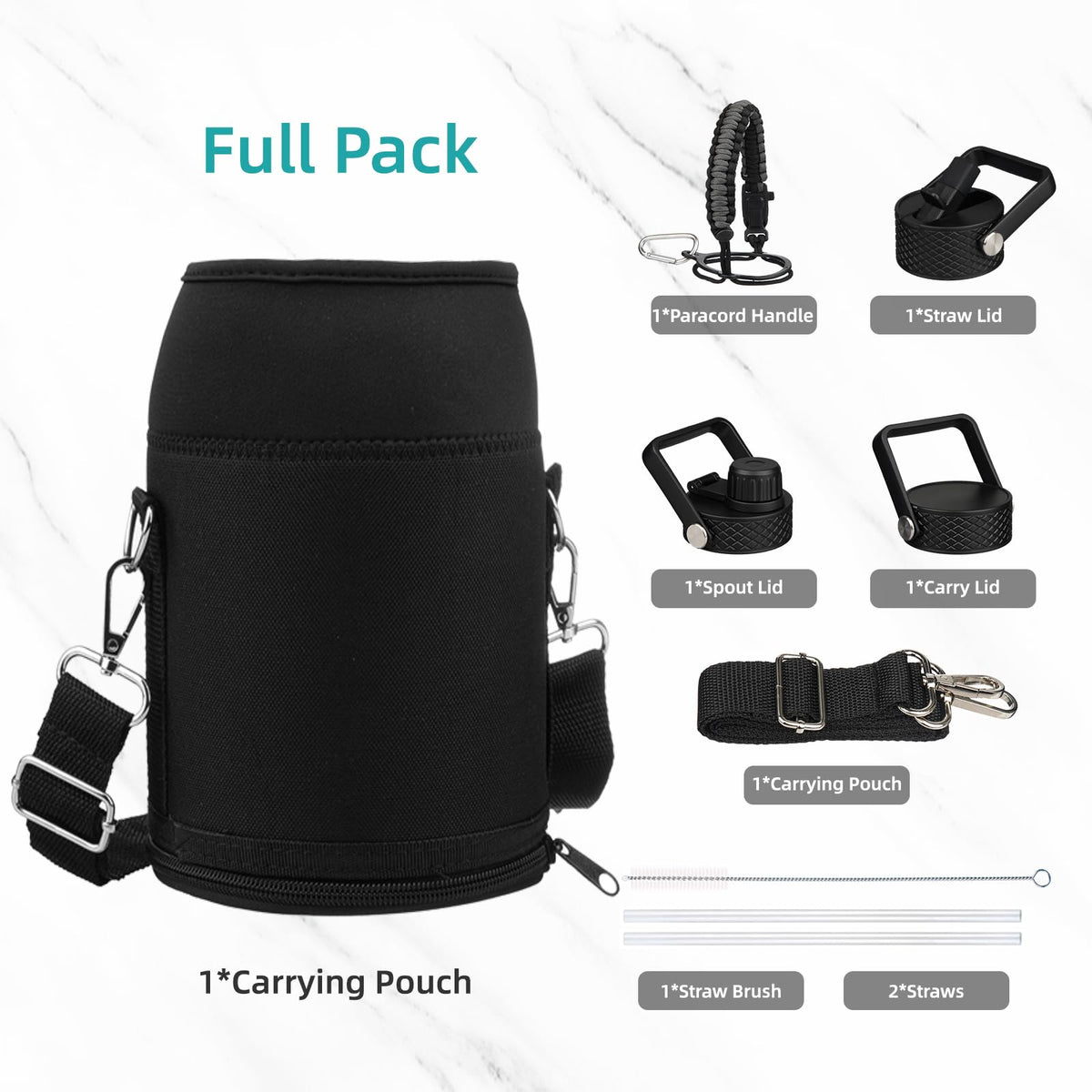 Konokyo navy blue bottle with carrying bag for travel convenience.