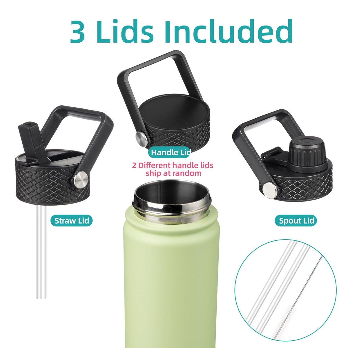 Konokyo bottle straw lid for iced beverages keeps drinks refreshing.