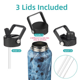 Konokyo bottle with straw lid keeps iced drinks refreshing outdoors.