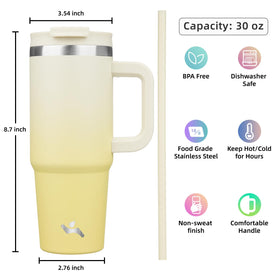 Konokyo insulated stainless steel keeps beverages at temperature and reduces condensation.