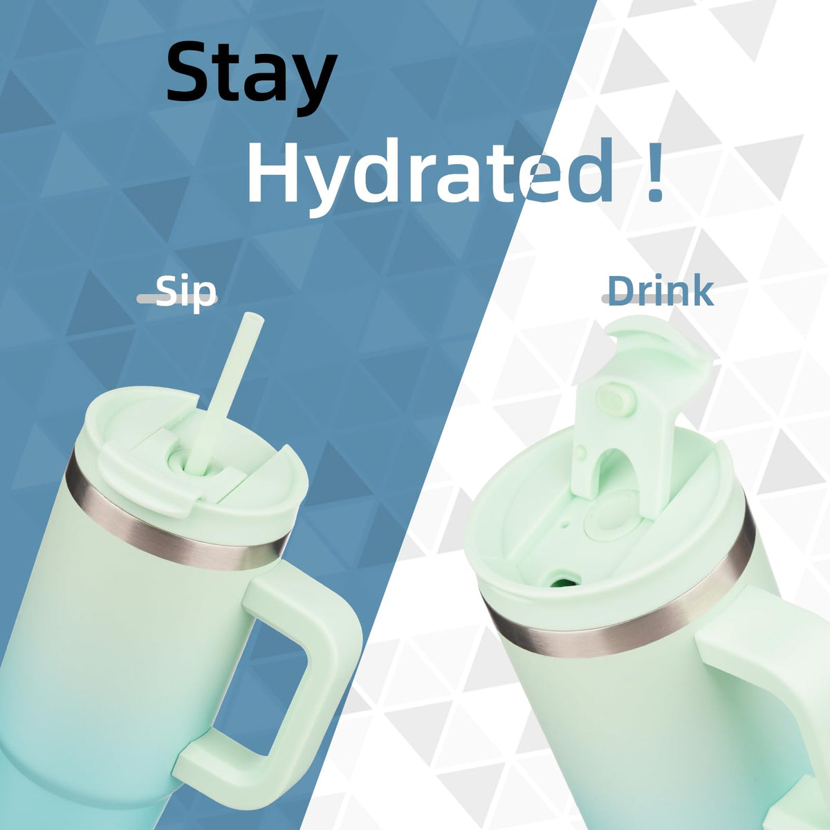 Konokyo insulated tumbler keeps drinks cold up to 8 hours and hot up to 6.