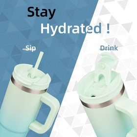 Konokyo insulated tumbler keeps drinks cold up to 8 hours and hot up to 6.
