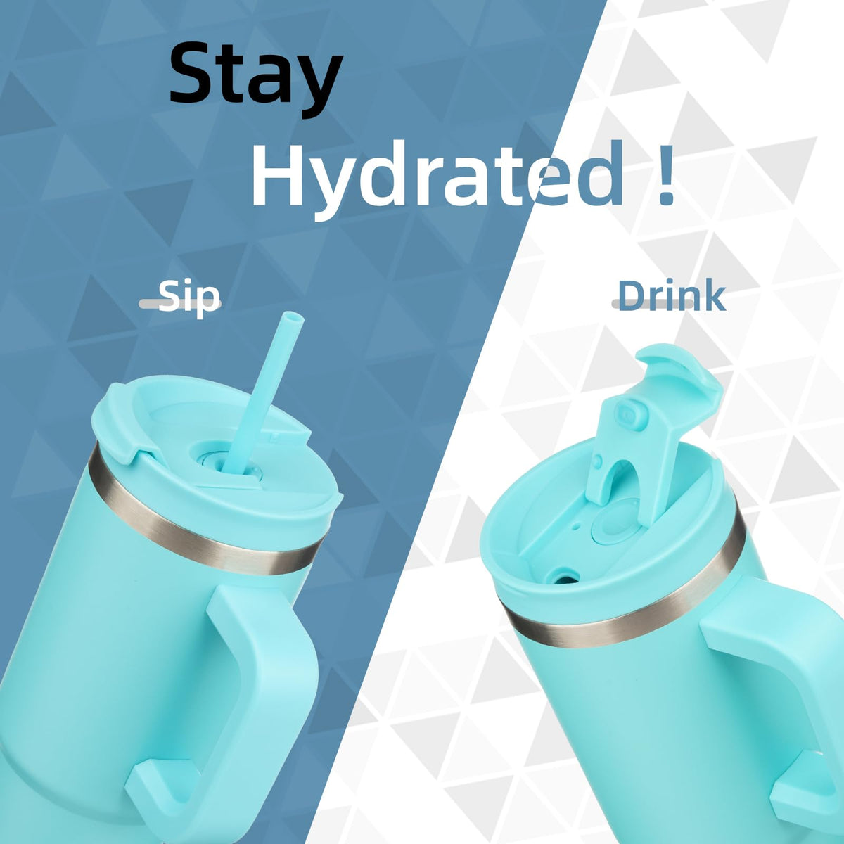 Premium 18/8 stainless steel insulated bottle keeps drinks at the right temperature on the go