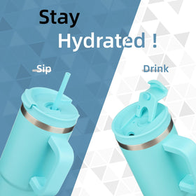 Premium 18/8 stainless steel insulated bottle keeps drinks at the right temperature on the go