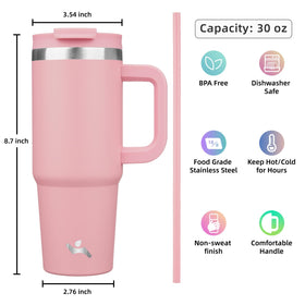 Slim-base tapered design fits most cup holders