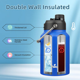 Wide-mouth design eases filling and cleaning for daily hydration