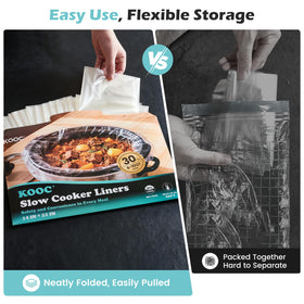 KOOC heavy-duty liner with non-stick surface for easy food release