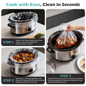 KOOC multi-use liners support two meals in one pot for meal prep