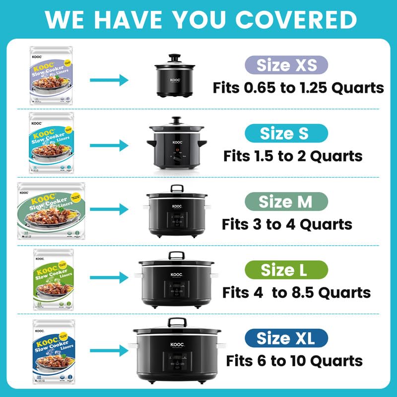 KOOC small liners help split meals with less cleanup.