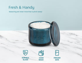 KooK 10-ounce capacity reduces refills while keeping contents handy.