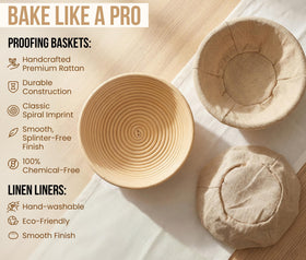 Kook beginner guide included for confident bread proofing.