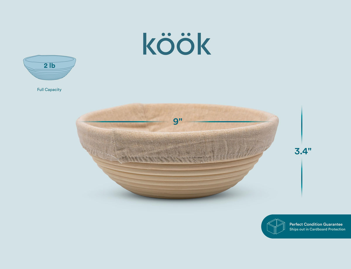 Kook two-basket set nest for compact pantry storage