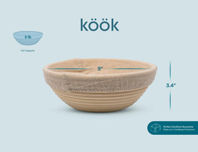Kook two-basket set nest for compact pantry storage