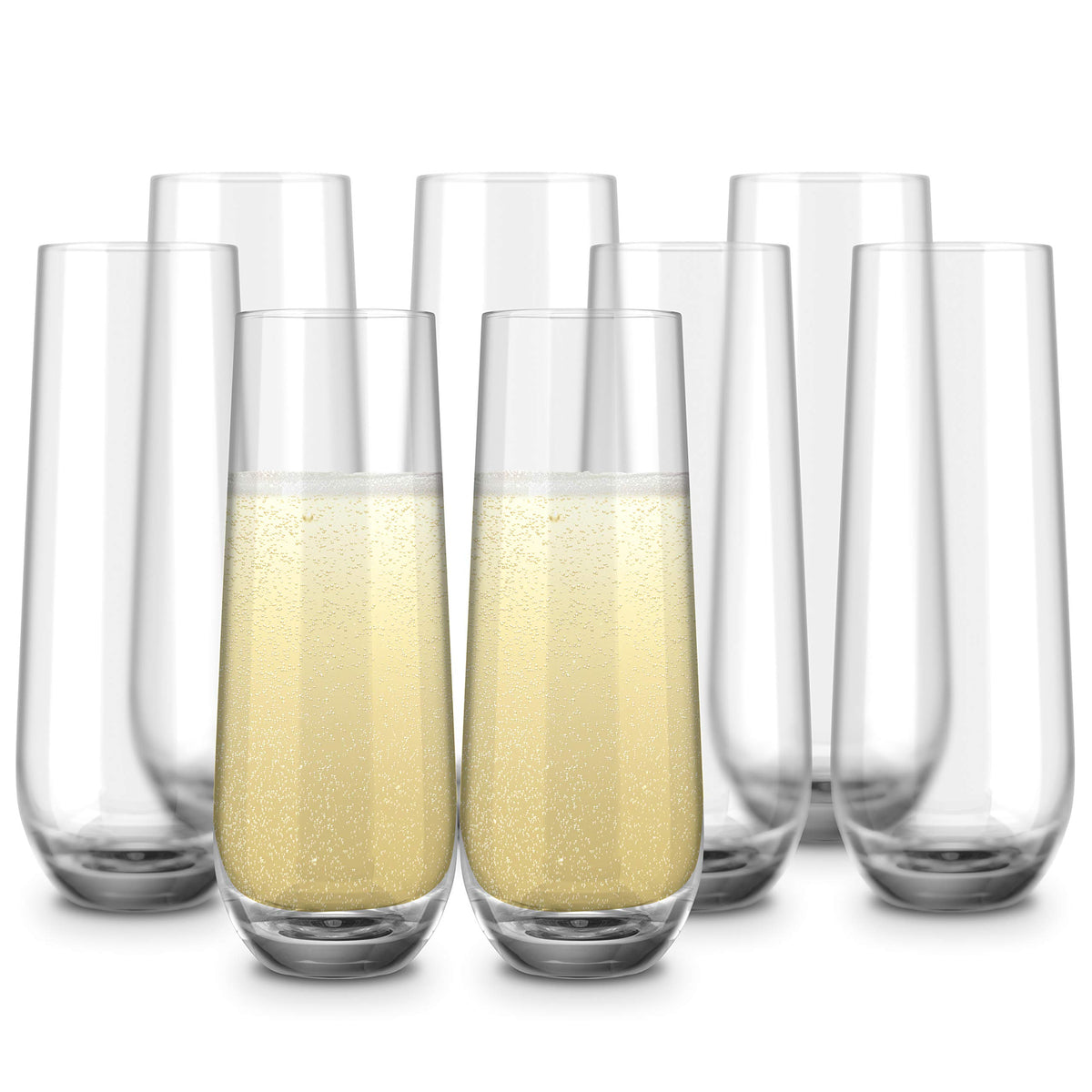 KooK rose-glass champagne flute for elegant toasts.