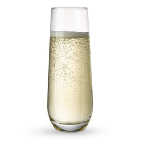 KooK champagne flutes silhouette for comfortable grip.