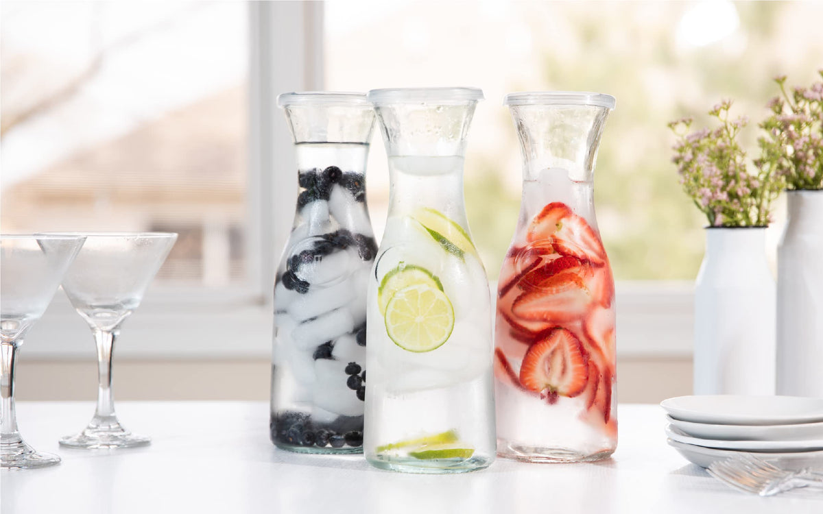 KooK Glass Carafe Easy Pour design for controlled serving