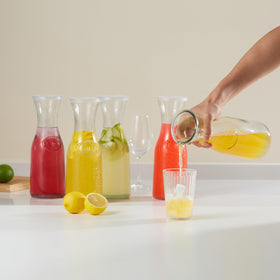 KooK Glass Carafe with hourglass shape for table appeal