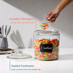 KooK glass jars with airtight lids ensuring freshness.