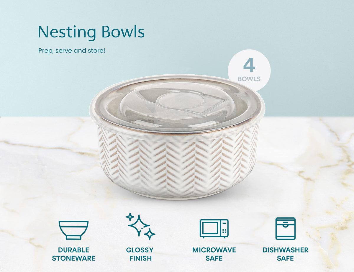KooK Narbonne nesting design saves space when stored.