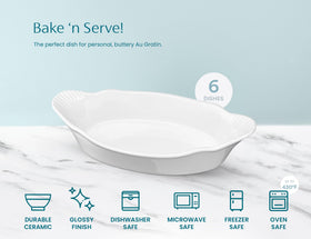 KooK oven-to-table dishware ready for serving and cleanup.