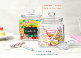 KooK pantry-organization glass jar helps declutter the kitchen.
