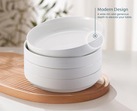 KooK four-piece pasta bowl set with large capacity for generous portions.