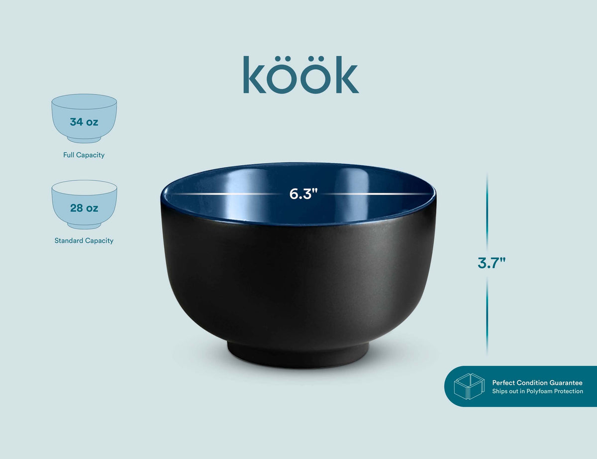 KooK slightly footed base adds stability on tabletops