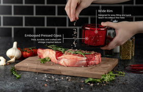 KooK salt cellar holds 10 oz for ready-to-use ingredients.
