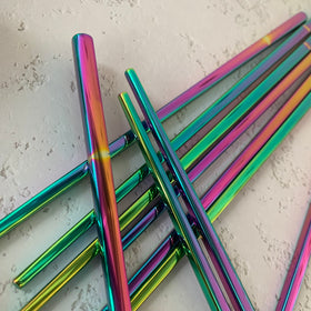 Koolemon rainbow chopsticks multicolor detail emphasizes heat insulated design