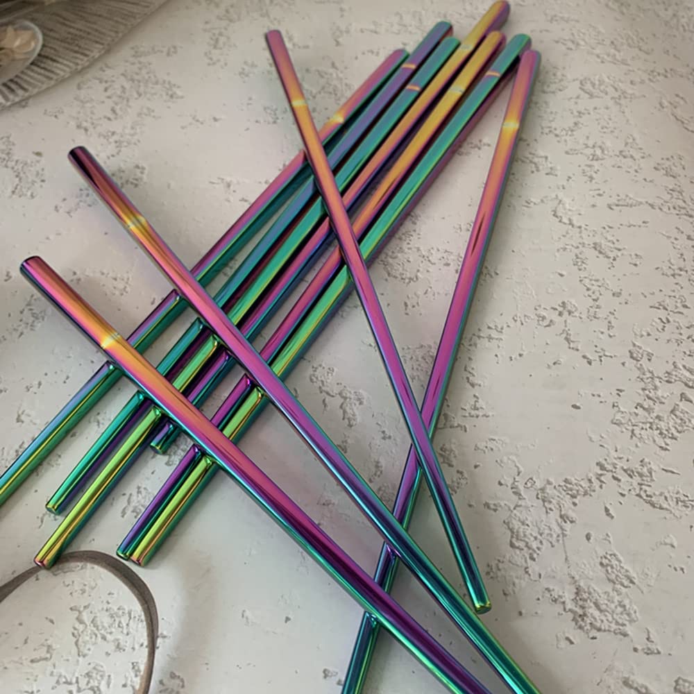 Koolemon rainbow chopsticks polished edge close up shows smooth grip