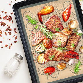 Koolstuffs non-stick surface mats ensure easy release of baked goods without parchment