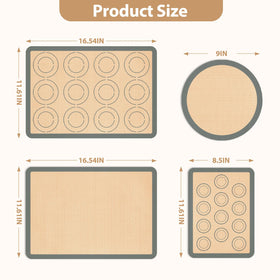 Koolstuffs standard mat 16.54x11.61 with a nonstick surface for easy dough work