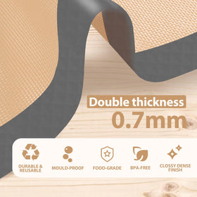 Koolstuffs temperature-resistant mats tolerate up to 446°F for versatile oven use