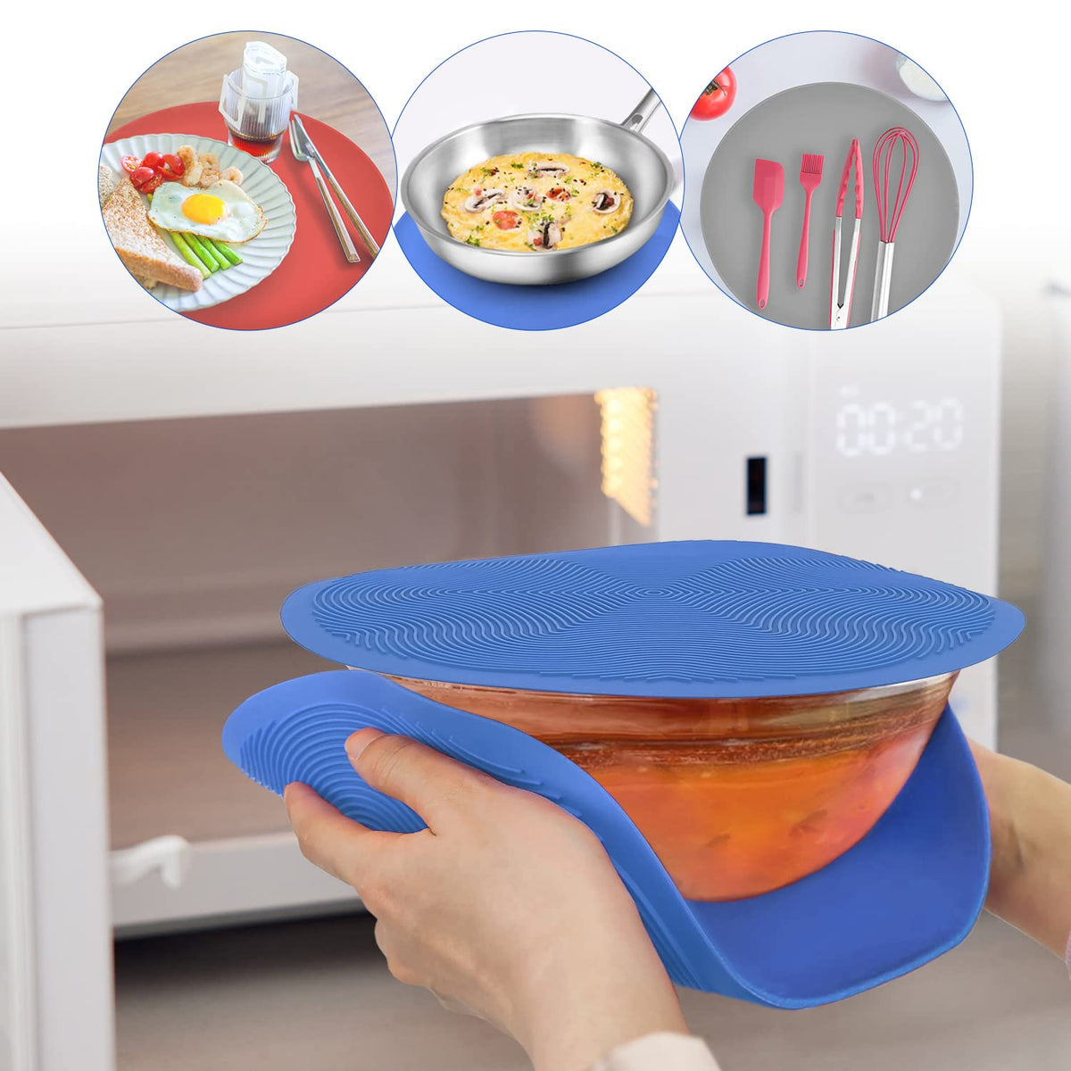 KooMall utensils rest holds spoons and spatulas during cooking.