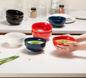 KooK bowls feature a stackable design for compact storage