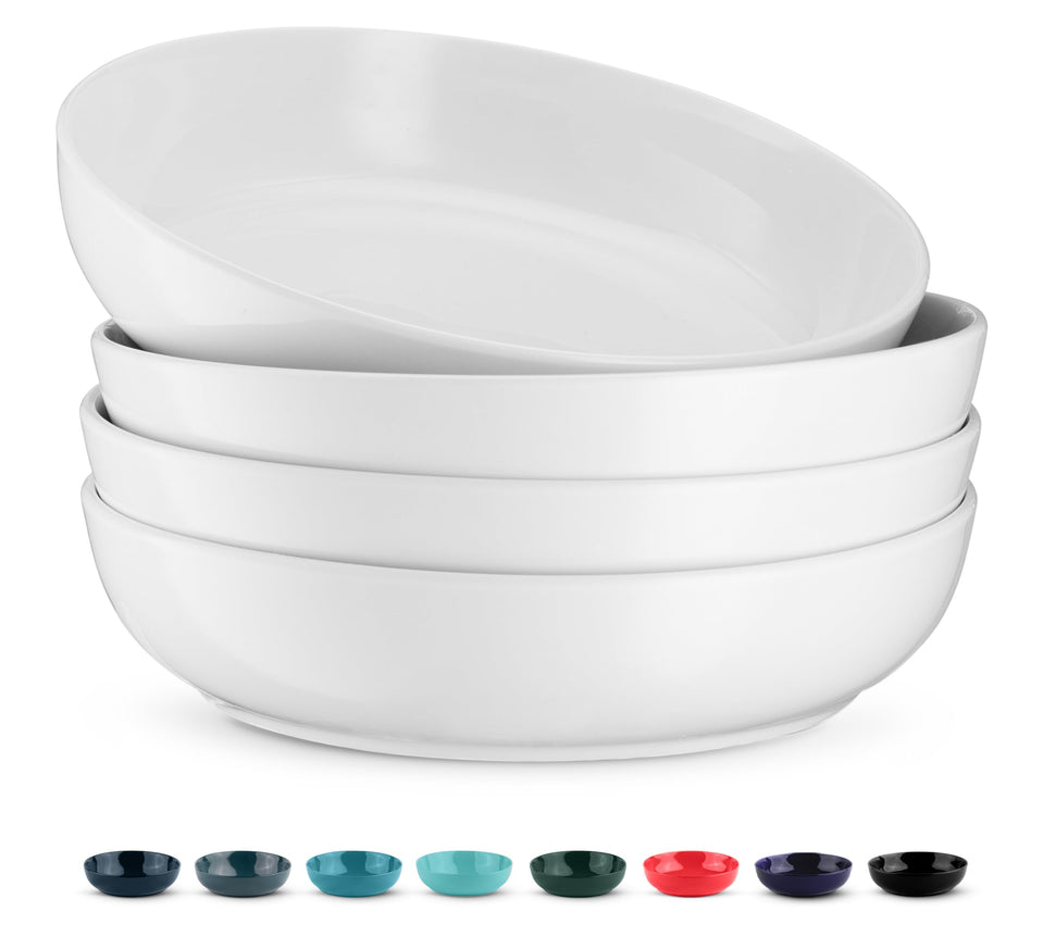 KooK pasta bowl in white glossy glaze for hearty meals