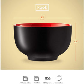 KooK ramen bowl with color inside adds visual pop to any meal.