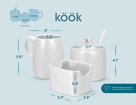 KooK dishwasher safe set for quick cleanup after coffee