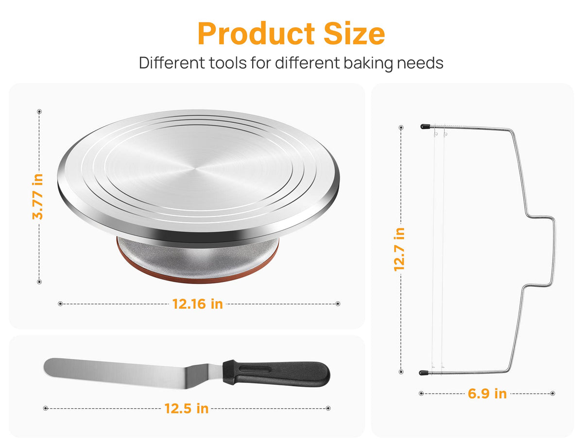Kootek 12 piping tips enable a variety of borders and flowers.