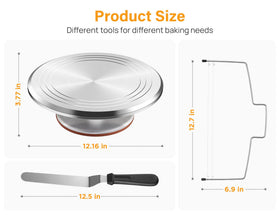 Kootek 12 piping tips enable a variety of borders and flowers.