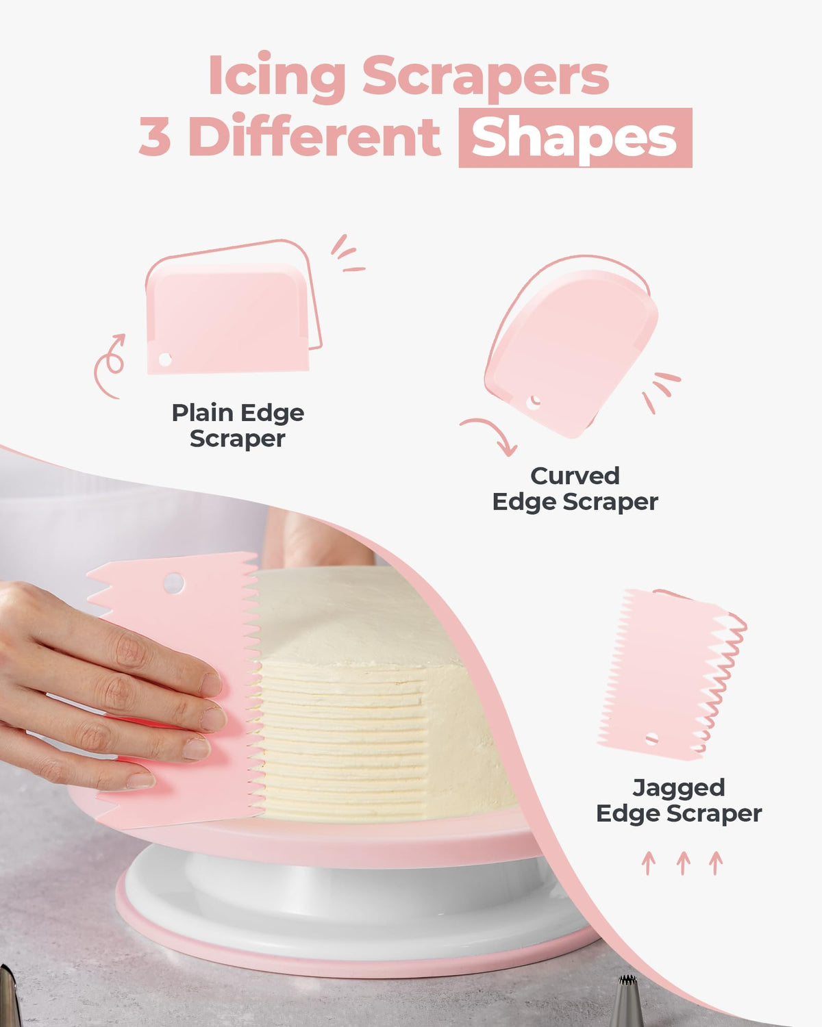 Kootek fondant molds add texture and decorative shapes.