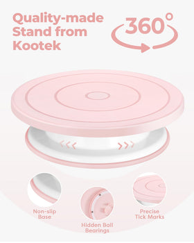 Kootek piping tips and bags set for deluxe icing patterns.