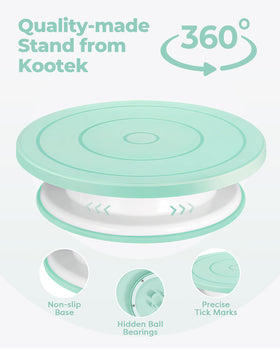 Kootek 158Pcs piping tips enable diverse borders and textures