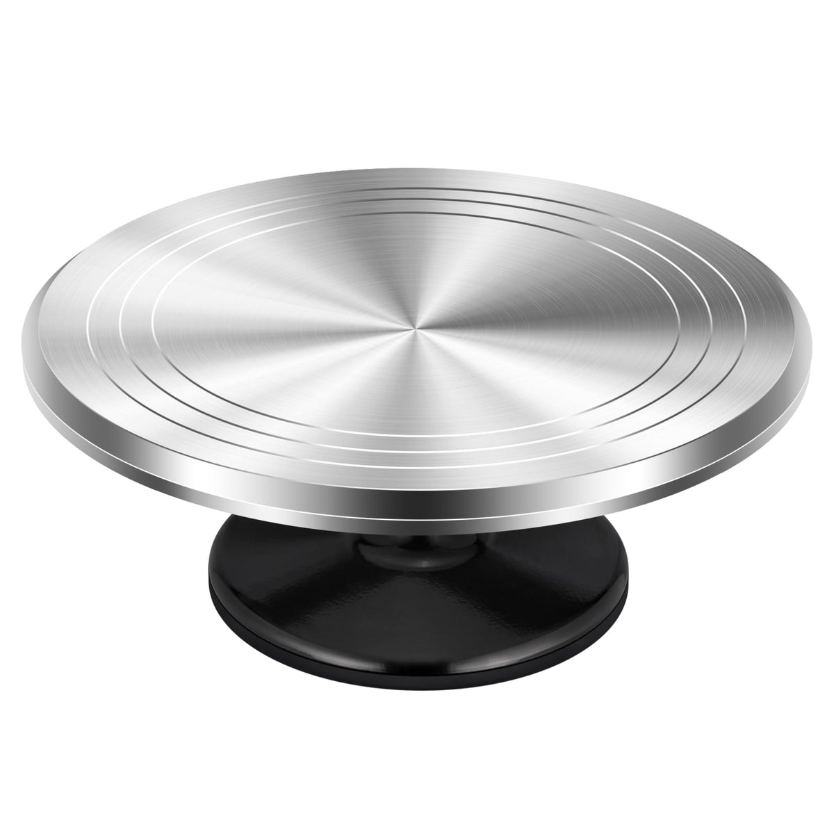 Kootek aluminum cake turntable top view for easy decorating
