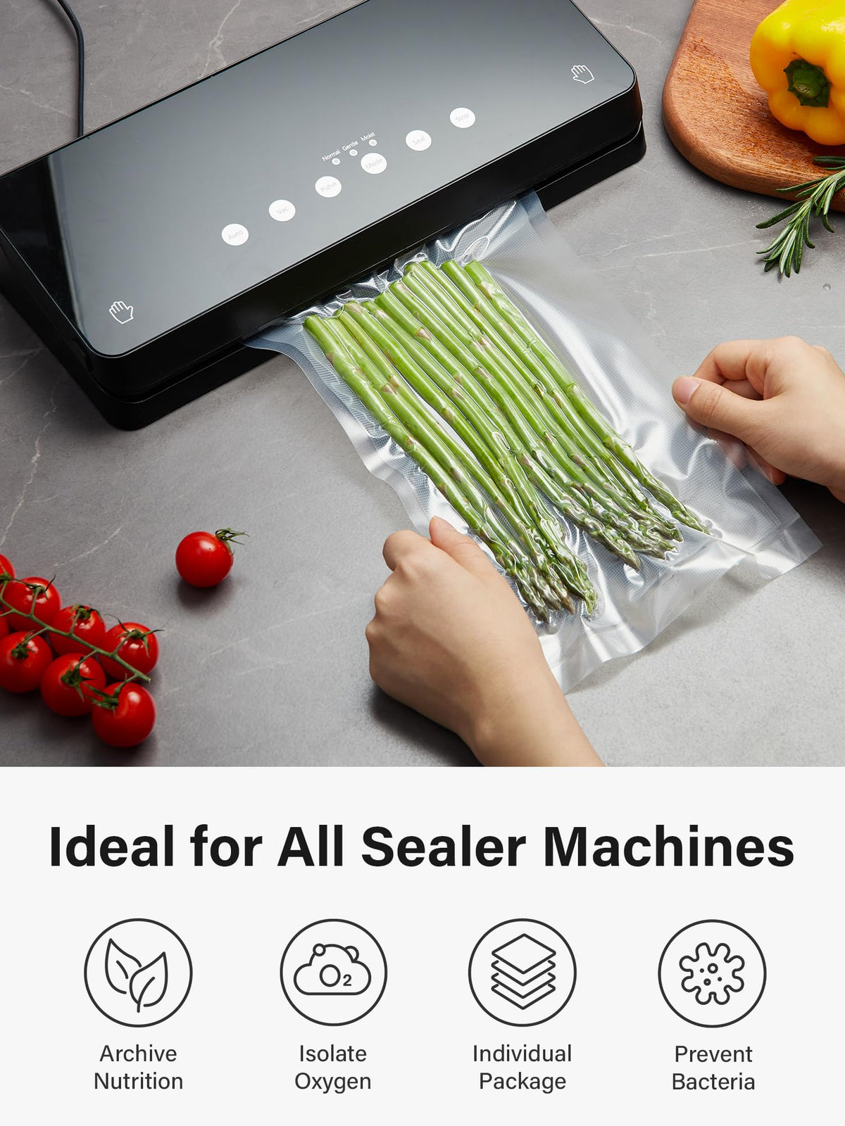Kootek BPA-free bags ensure safe food storage for fridge and freezer.