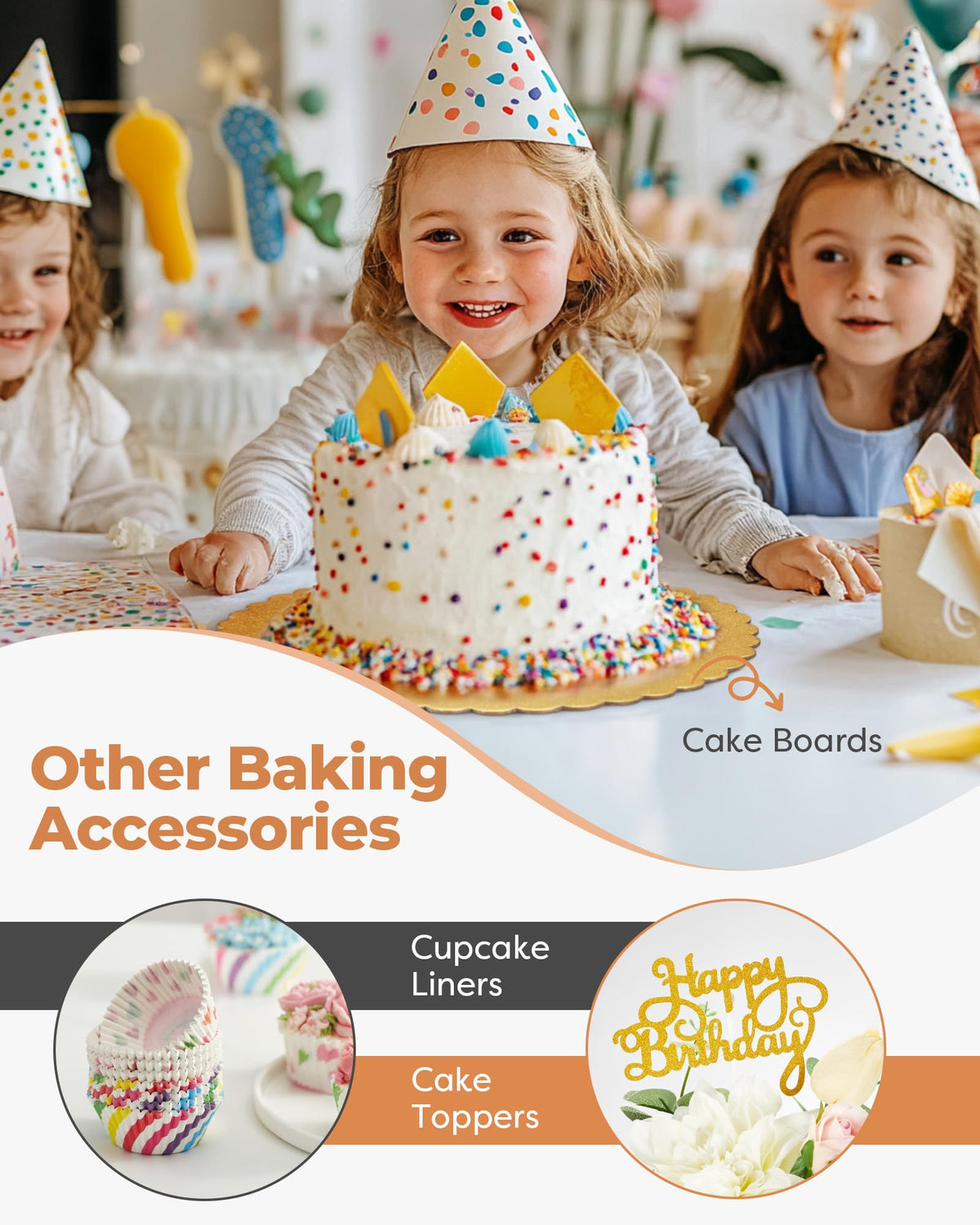 Kootek cake boards and toppers elevate display for celebrations