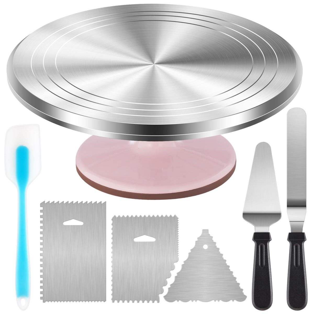 Kootek cake turntable 12-inch stable base for smooth decorating